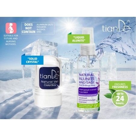 Body deodorant spray "Natural alunite and sage" 100ml