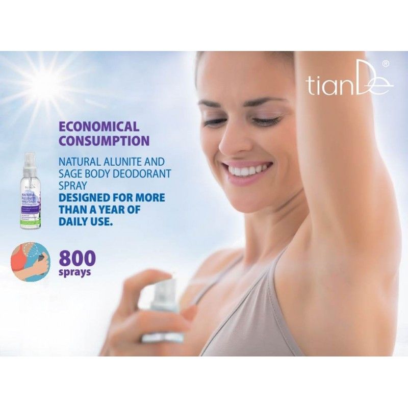 Body deodorant spray "Natural alunite and sage" 100ml