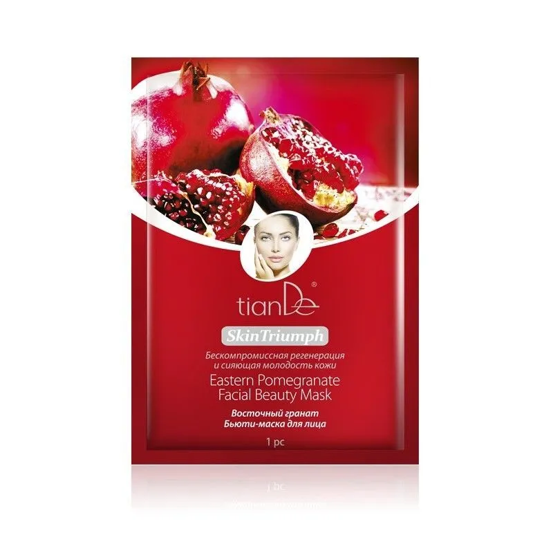 Eastern Pomegranate Facial Beauty Mask, 1 pc, tiande