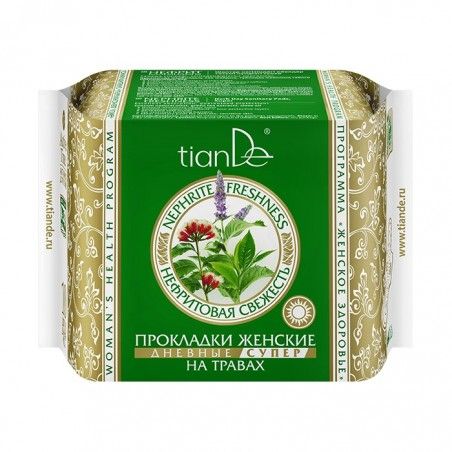 Прокладки женские на травах «Нефритовая свежесть» дневные супер,10шт.