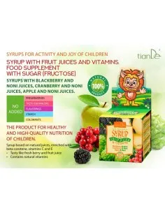 Vitamin enriched syrup with fruit and berry juice 2