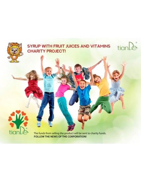 Vitamin enriched syrup with fruit and berry juice