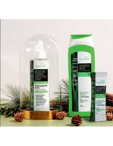 Termo purškiama apsauga su keratinu dažytiems plaukams 200 ml. | TianDe