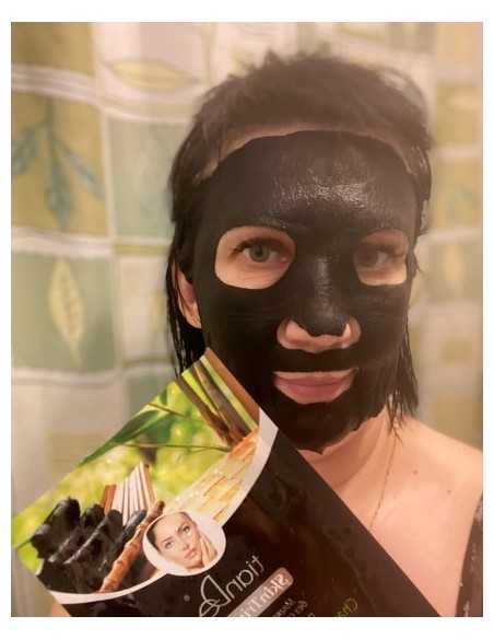 Charcoal Facial Sheet Beauty Mask - Black Diamond, tiande