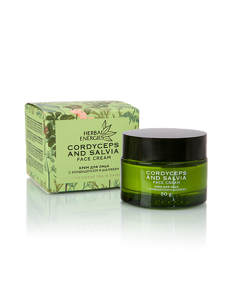 Крем для лица c кордицепсом и шалфеем, 50g
