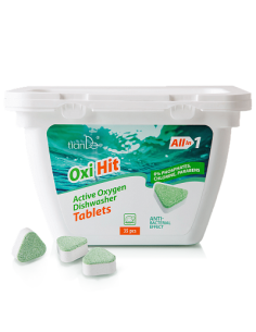 Indaplovės tabletės su aktyviuoju deguonimi Oxi Hit 35 vnt.