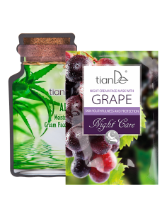 Night Cream Face Mask with Grape