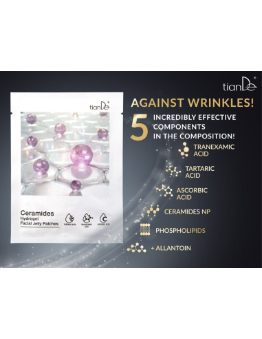 Ceramides Hydrogel Facial Jelly Patches 4x 3g