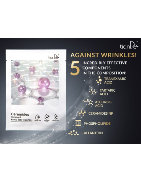 Ceramides Hydrogel Facial Jelly Patches 4x 3g