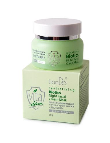 Revitalizing Biotics naktinio veido kremo kaukė, 50g