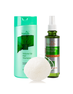 For shiny hair and cleansed skin