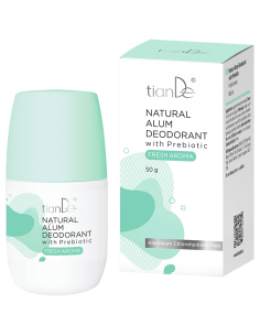 Natural Alum Deodorant with Prebiotic, Fresh Aroma, 50g
