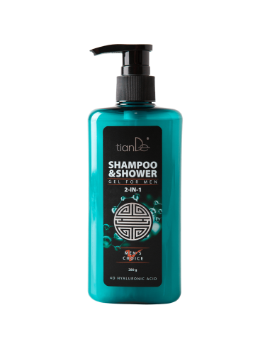 2-in-1 shampoo & shower gel for men with silver...