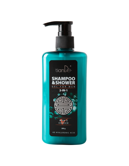 2-in-1 shampoo & shower gel for men with silver oxide, 280g